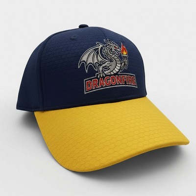 Premium Structured Baseball Cap Honeycomb Lattice