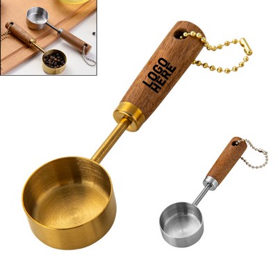 Measuring Spoon with Wooden Handle