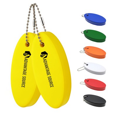 EVA Floating Keychain Oval Shape for Water Sports and Boating