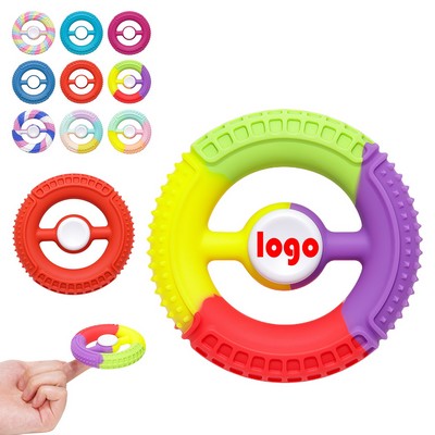 New Style Durable Silicone Nonslip Hand Grip Squeeze Toy Spinner Fidget Toy