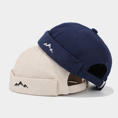 Adjustable Cotton Dockers Hat Cuffed Hat