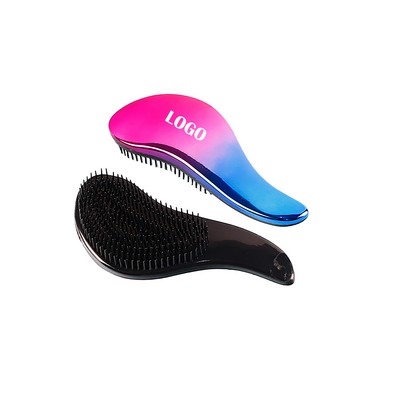 Gentle Detangling Hair Brush with Flexible Bristles and Ombre