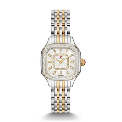 Meggie Two-Tone 18K Gold-Plated Diamond Watch