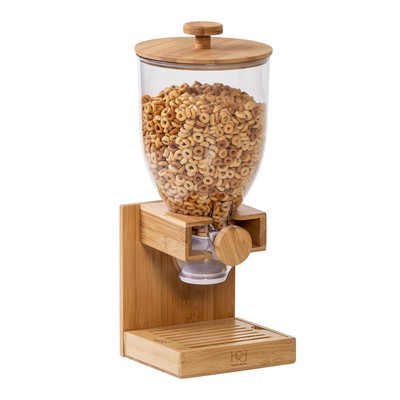 Honey-Can-Do Natural Bamboo Dry Goods/Cereal Single Dispenser