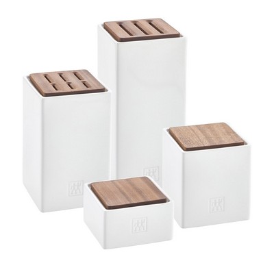 Zwilling 4Pc Bamboo & White Kitchen Storage Set