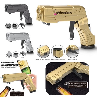 Champagne Wine Bottle Opener Beer Dispenser Spray Gun