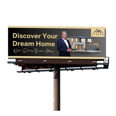 Billboard Banners with Ultra-Strong Adhesive Tabs 1' x 1' (SQFT)