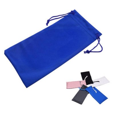 Microfiber Drawstring Sunglass Pouch