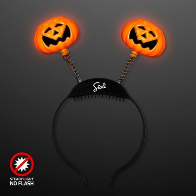 Light Up Pumpkin Bopper Headbands - PRINTED