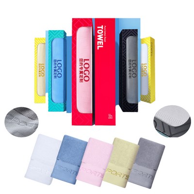 Sports Cotton Towel Lengthened Fitness Gym Sweat-absorbent