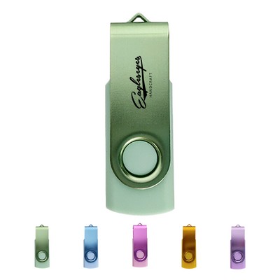 Stainless Steel Rubber USB Flash Drive