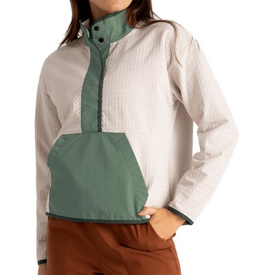 Free Fly Women's Gridback Fleece Snap Pullover