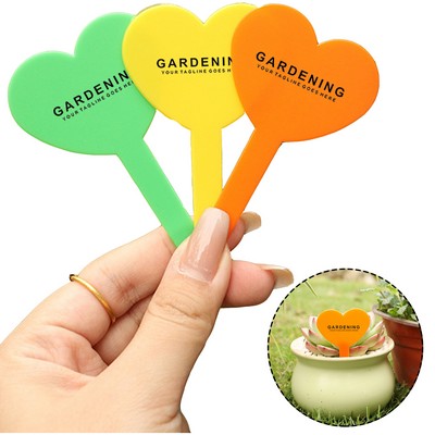 Garden Sign Heart-Shaped Identification Plate