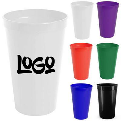 16oz Reusable Plastic Stadium Cups