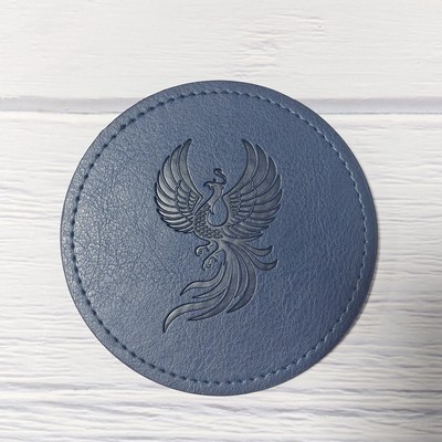 Round PU Leather Coasters