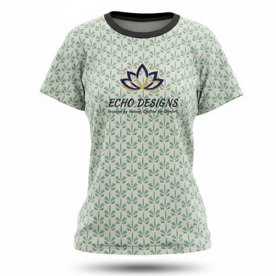 Women's Sublimated Mesh Short Sleeve T Shirt 140GSM