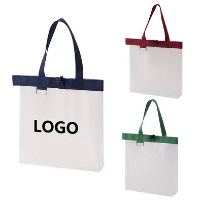 Transparent Grid File Bag