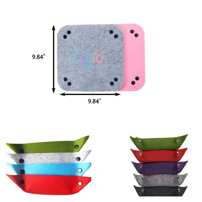 Foldable Felt Storage Tray Versatile Organizer