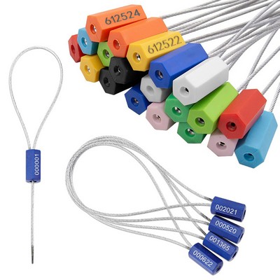 Numbered Steel Cable Seal Tamper-Proof Security Seal for Truck Trailer & Container