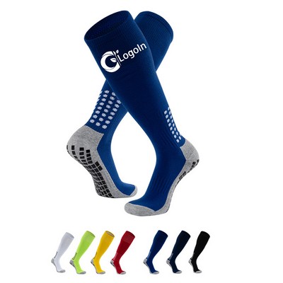 Grip Anti Slip Soccer High Knee Socks for Sports Football