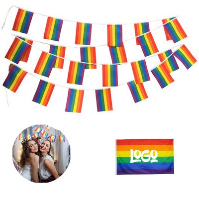 LGBT Rainbow polyester Pride Banner Flag