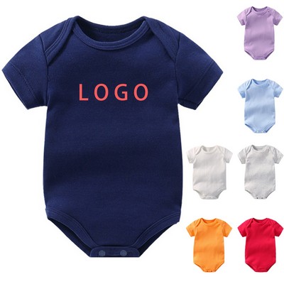 MOQ50 Soft Cotton Baby Onesie