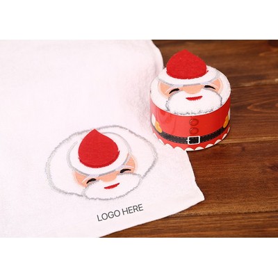 Christmas Creative Gift Towel Santa Cake Holiday Activity