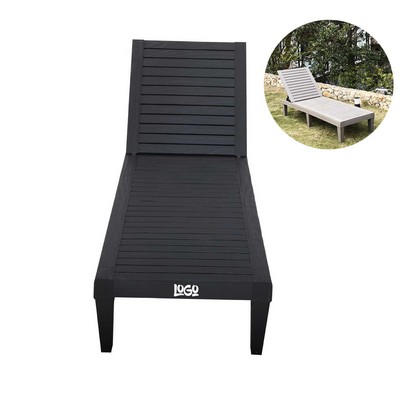 Poolside Sun Lounger Beach Chair w/ Cushion