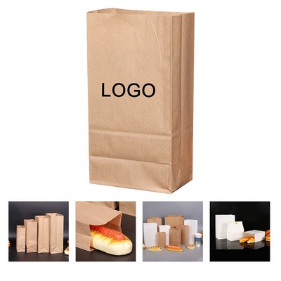 Kraft Paper Popcorn Bag Custom Recycled Kraft Lunch Bags