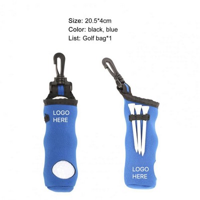 Neoprene Golf Ball Holder Portable 3-Ball Sleeve