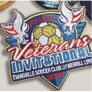 3.5" 75% Embroidered Patch