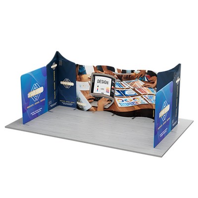 20' Magnetic Modular Fabric Displays U Shape (Single Sided)