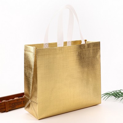 Metallic Non-Woven Tote