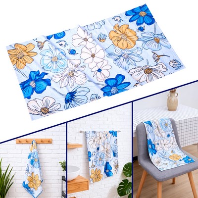Full Color 400GSM Cotton Beach Towel 30" X 60"