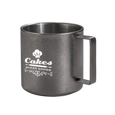 9.5oz Vintage Stainless Steel Coffee Mug