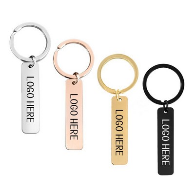Stainless Steel Hang Tag Key Chain