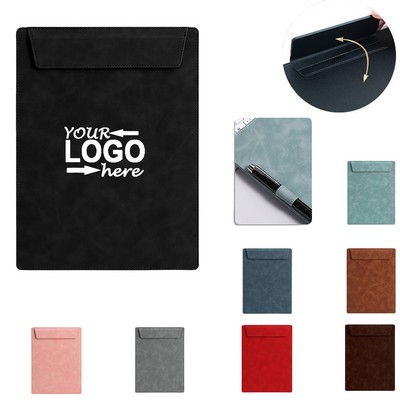 A4 Magnetic Portable Leather Clipboard