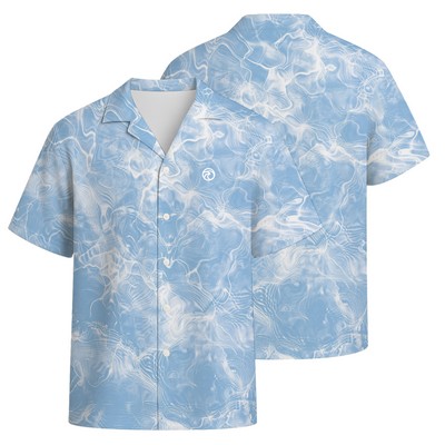 Men's Custom Cut and Sew Short Sleeve Button Up