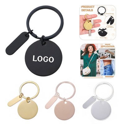 Blank Stainless Steel Engraving Keychain