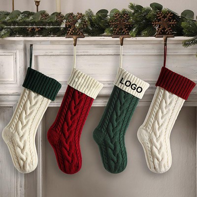 Knitted Christmas Gift Bag