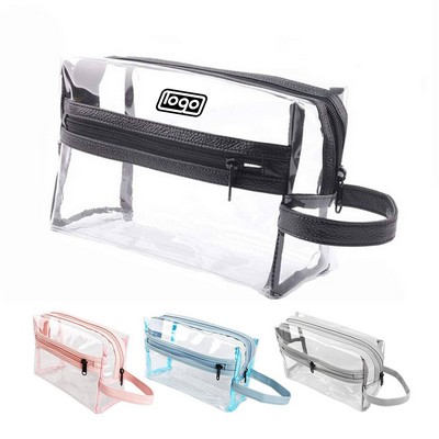 Waterproof PVC Clear Zipper Makeup Bag