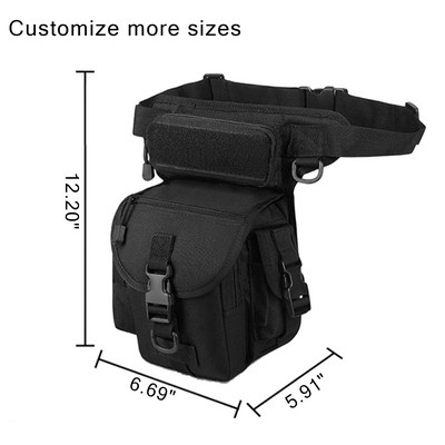 Oxford Tactical Leg Bag W/ Removable Shoulder Strap