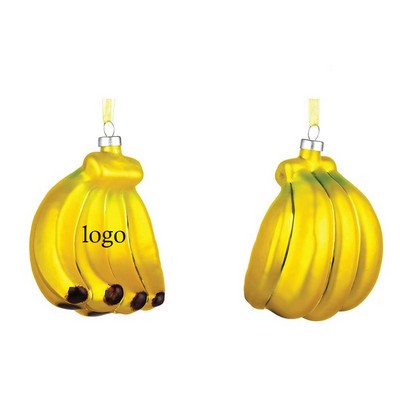 Banana Glass Ornament