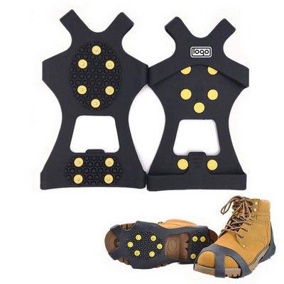 10 Spike Silicone Anti Slip Snow Shoe Cover