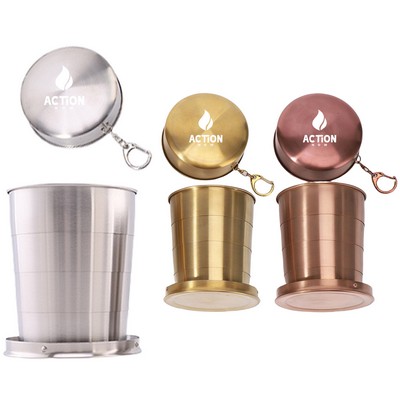 8.5oz Stainless Steel Collapsible Cup