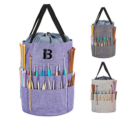 Large Crochet Bag w/ Customized Front Compartment