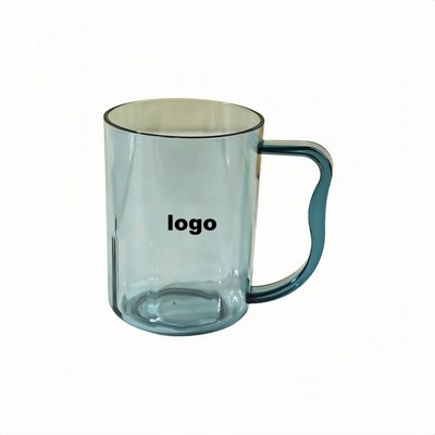 Minimalist Transparent Handle Cup for Toothbrush and Drinking