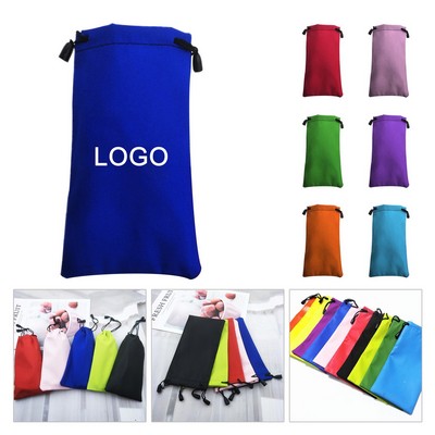Microfiber Sunglasses Drawstring Bags
