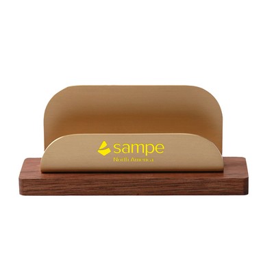Wood Business Card Holder for Desk