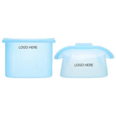 Silicone Food Storage Bag Food Grade Microwave and Freezer Safe Resealable Vegetable Bag 1000ml